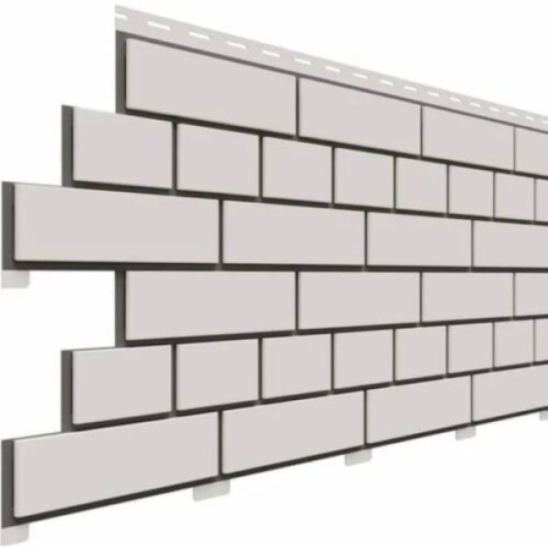 Фасадная панель Доломит Кирпич, Белый купить в Казани