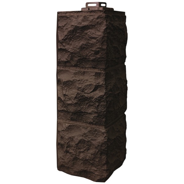 Угол Фасайдинг Серия «Доломит» Тёмно Коричневый купить в Казани