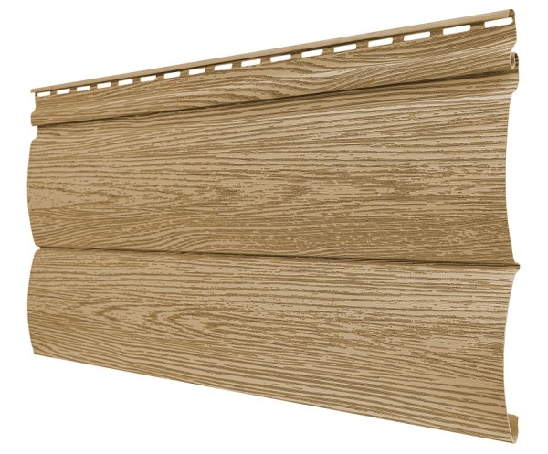 Виниловый сайдинг tecos, серия lux - оцилиндрованный брус двойной, - ангарская сосна купить в Казани