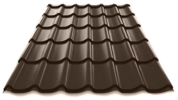 Металлочерепица Металл Профиль Norman полиэстер 0,5 сталь RR32 темно-коричневый купить в Казани