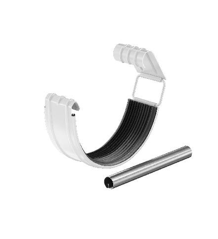 Водосток Aquasistem, система 125x90 - Соединитель желоба с резиновым уплотнителем RAL 9003 Белый купить в Казани