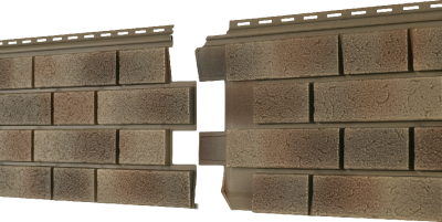 Фасадная панель Ю-пласт Стоун Хаус S-Lock Клинкер Нордик песок