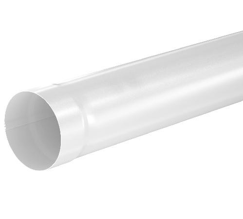 Водосток Aquasistem, система 150x100 - Труба водосточная 1.00м RR 20 Мраморно-белый купить в Казани