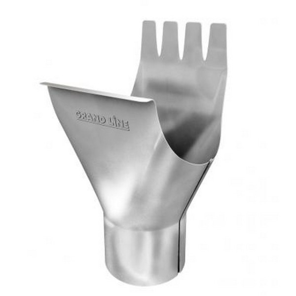 Водосток Grand Line 125x90 – Воронка желоба RAL 9003 купить в Казани