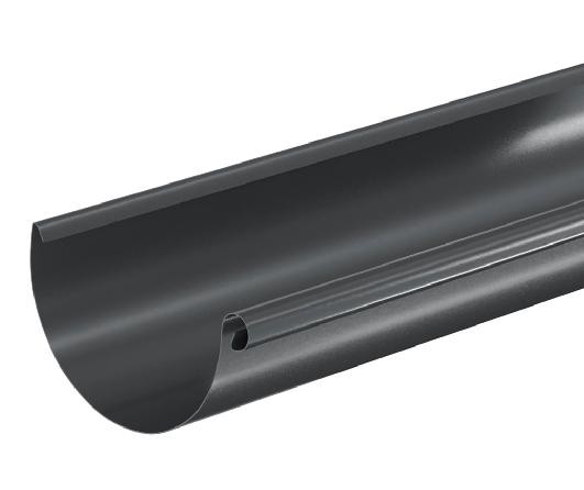 Водосток Aquasistem, система 150/100 - Водосточный желоб 3.00м RAL 7024 Тёмно-серый купить в Казани