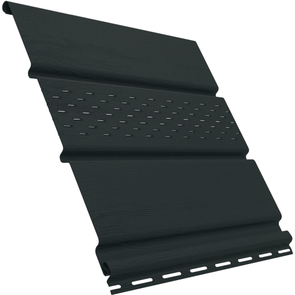 Софит Ю-Пласт перфорация по центру, графитовый купить в Казани