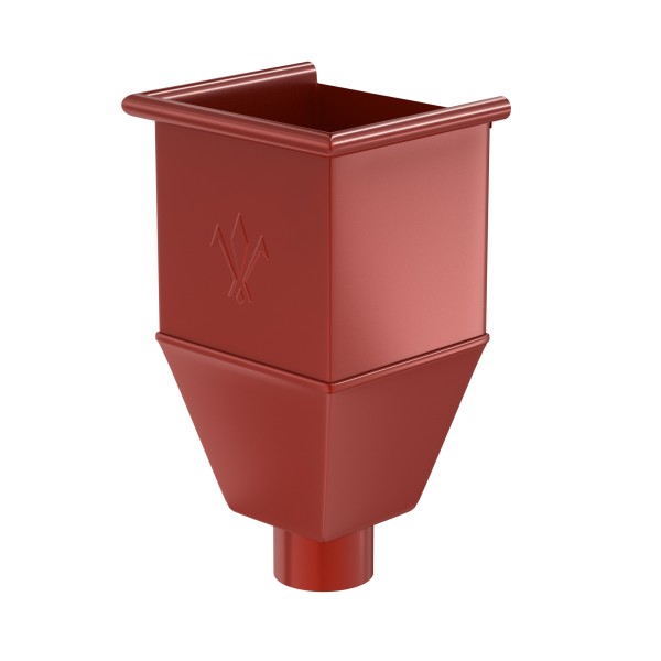 Водосток Aquasistem, система 150x100 - Воронка_водосборная удлиненая RR 29 Бургундский купить в Казани