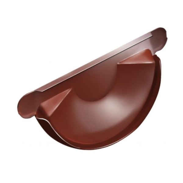 Водосток Grand Line 125x90 – Заглушка желоба RAL 8004 купить в Казани