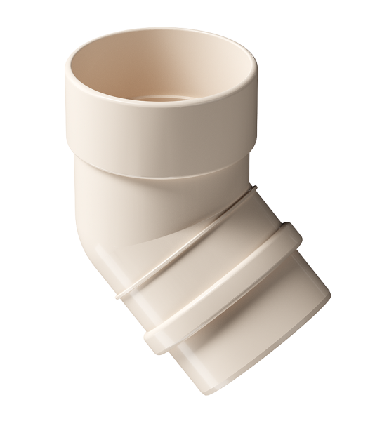 Колено 45˚ Docke Lux ПВХ Латте купить в Казани