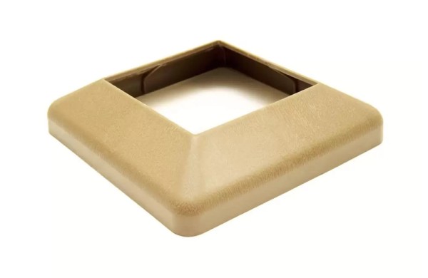 Крышка нижняя ПВХ для столба Deckart 100х100 Орех купить в Казани