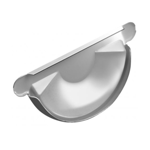 Водосток Grand Line 125x90 – Заглушка желоба RAL 9003 купить в Казани