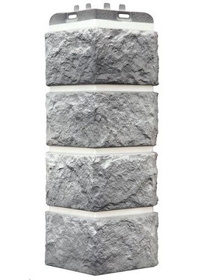 Угол наружный Grand Line Колотый Камень Гранит, Шов белый купить в Казани