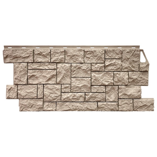 Фасадная панель FineBer, Камень Дикий, Песочный купить в Казани