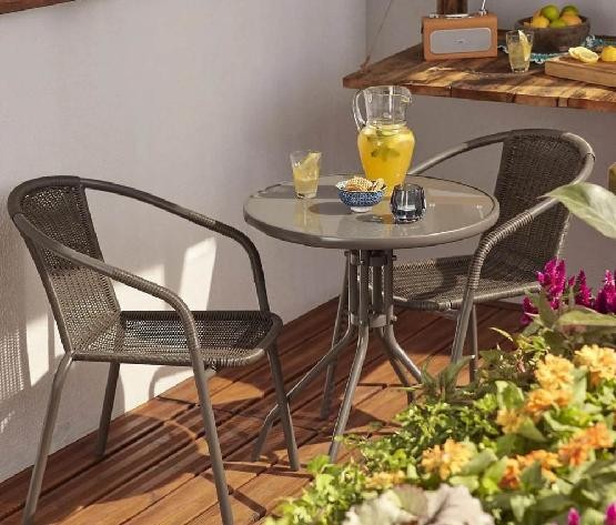 Комплект плетеной мебели AFINA из иск. ротанга Асоль-7 TLH-037B/TLH-060 brown-2pcs купить в Казани