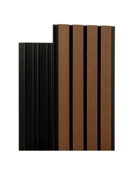 Фасадная реечная панель Ecodecking Скай коэкструзия 200х20х3000 Тик купить в Казани