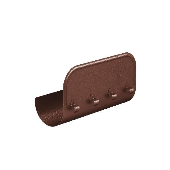 Водосток Aquasistem, Система 125x90 - Ограничитель перелива прямой RAL 8017 Коричневый matt купить в Казани