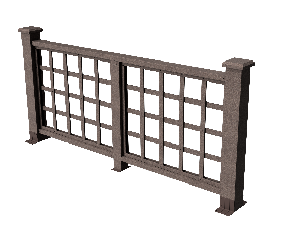 Ограждения декоративное ДПК GRINDERDECO Дувр венге купить в Казани