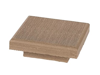 Крышка ДПК для столба 100x100 Орех