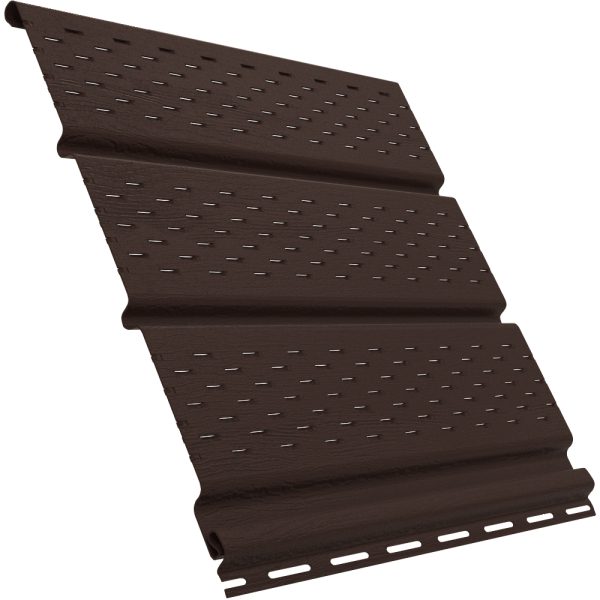 Софит Ю-Пласт с полной перфорацией, коричневый купить в Казани