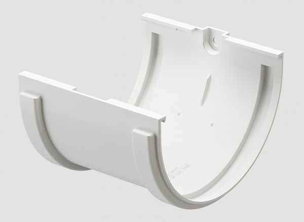 Соединитель желобов ПВХ Docke STANDART пломбир купить в Казани