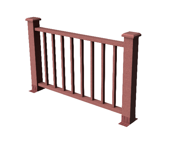 Ограждения декоративное ДПК GRINDERDECO Альма 1500 со скрытым крепежом мербау купить в Казани