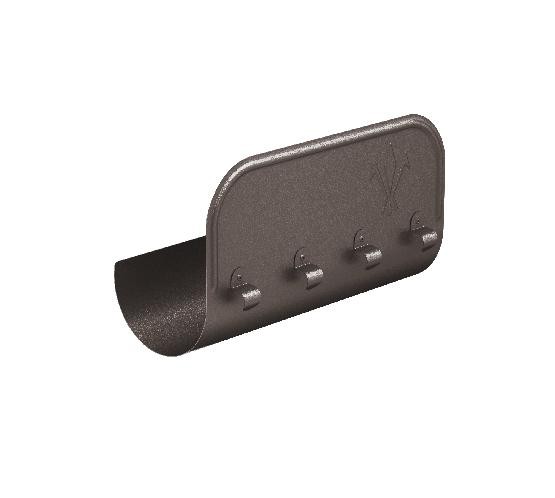 Водосток Aquasistem, Система 125x90 - Ограничитель перелива прямой RR 32 Тёмно-коричневый matt купить в Казани