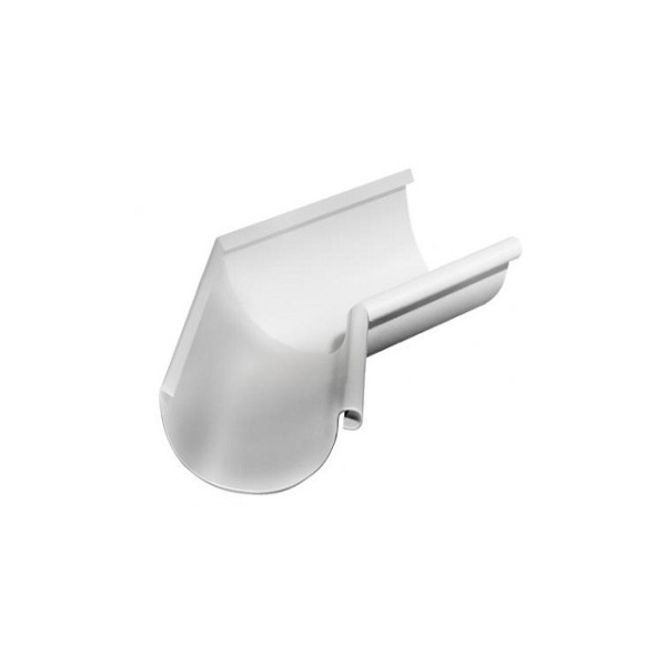 Водосток Grand Line 125x90 – Угол внутренний 135° RAL 9003 купить в Казани