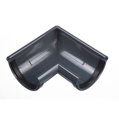 Угол желоба универсальный 90° Docke Lux ПВХ - Графит купить в Казани