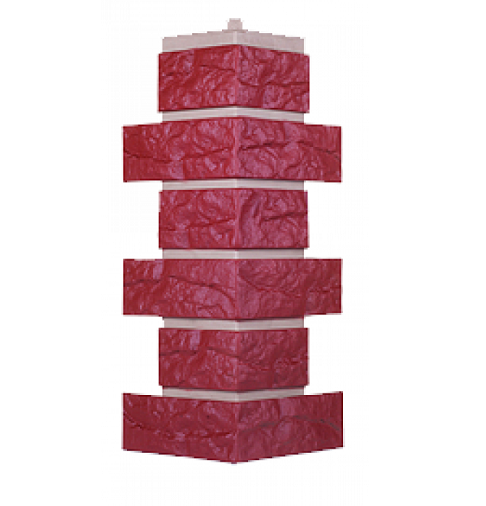 Угол T-Сайдинг-Кирпич Лондон Брик Бордовый купить в Казани