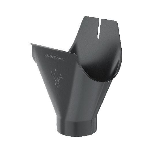 Водосток Aquasistem, система 125x90 - Воронка желоба RAL 7024 Тёмно-серый купить в Казани