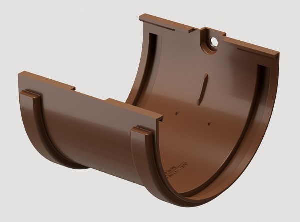 Соединитель желобов ПВХ Docke STANDART Светло-коричневый купить в Казани