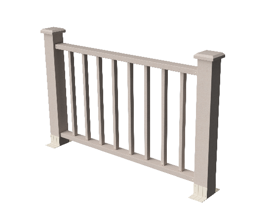 Ограждения декоративное ДПК GRINDERDECO Альма 1500 со скрытым крепежом выбеленый дуб купить в Казани