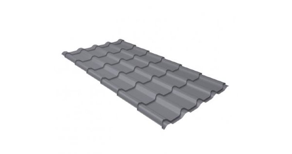 Металлочерепица камея 0,5 Satin RAL 7004 сигнальный серый купить в Казани