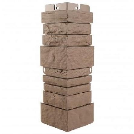 Угол наружный Альта-Профиль Скалистый камень ЭКО Терракотовый купить в Казани