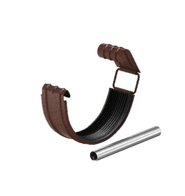 Водосток Aquasistem, Система 125x90 - Соединитель желоба с резиновым уплотнителем RAL 8017 Коричневый matt