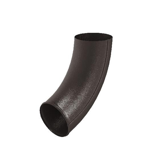 Водосток Aquasistem, Система 125x90 - Отвод трубы RR 32 Тёмно-коричневый matt купить в Казани