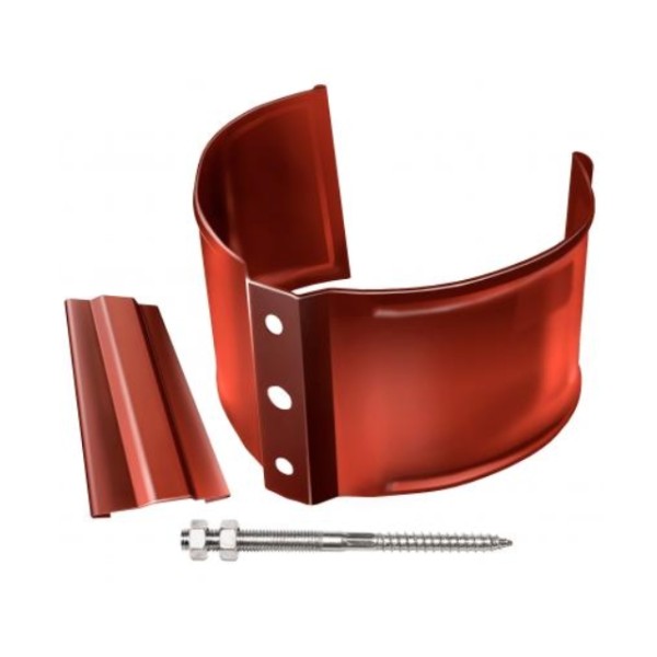 Водосток Grand Line 125x90 – Хомут трубы (на кирпич) RAL 8004 купить в Казани