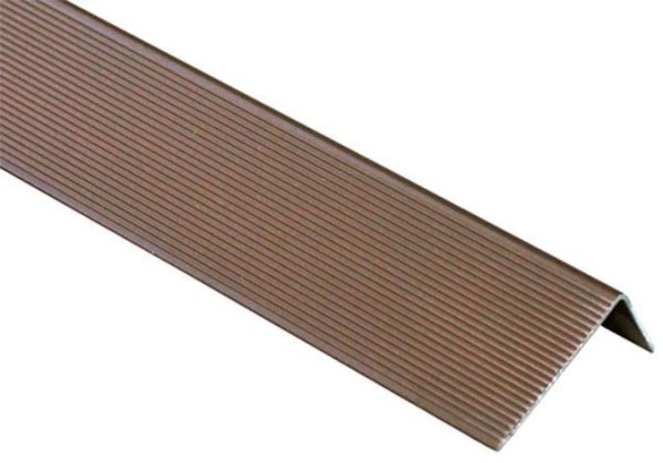 Угол завершающий алюминиевый KRONEX 51,5x30x3000 мм. коричневый купить в Казани