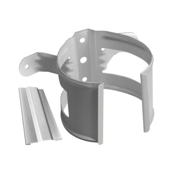 Водосток Grand Line 125x90 – Хомут трубы (на дерево) RAL 9003 купить в Казани