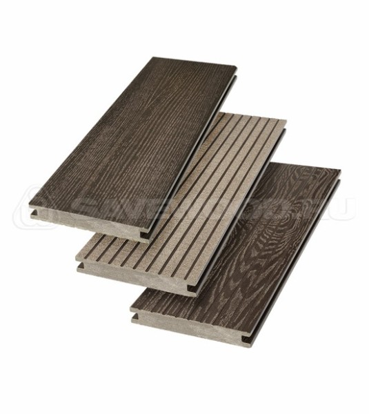 Террасная доска SW Fraxinus (R) полнотелая «SaveWood» Темно-коричневый купить в Казани