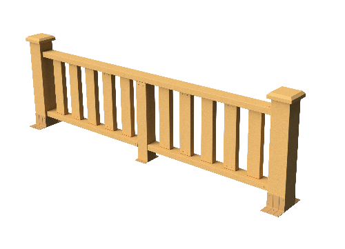 Ограждения декоративное ДПК GRINDERDECO  Эрес песчаник купить в Казани