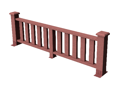 Ограждения декоративное ДПК GRINDERDECO  Эрес мербау купить в Казани