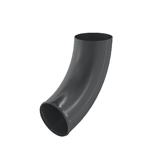 Водосток Aquasistem, система 125x90 - Отвод трубы RAL 7024 Тёмно-серый купить в Казани