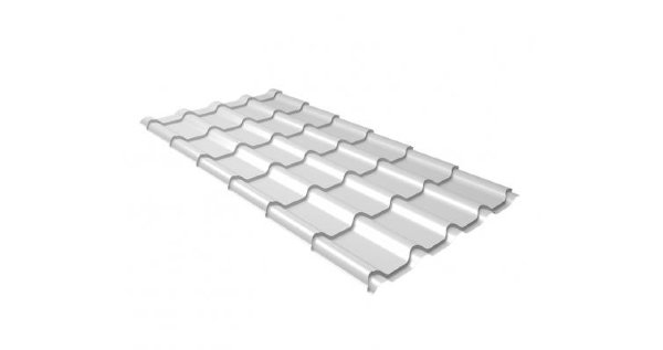 Металлочерепица камея 0,5 Satin RAL 9003 сигнальный белый купить в Казани