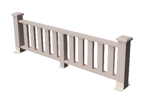 Ограждения декоративное ДПК GRINDERDECO Эрес выбеленый дуб купить в Казани