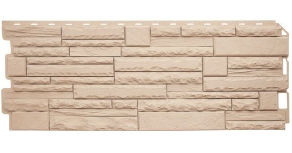 Фасадная панель Альта-Профиль Скалистый камень ЭКО Кремовый купить в Казани