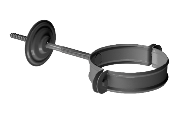 Хомут трубы D90 Döcke STAL PREMIUM Графит, (RAL 7024) купить в Казани