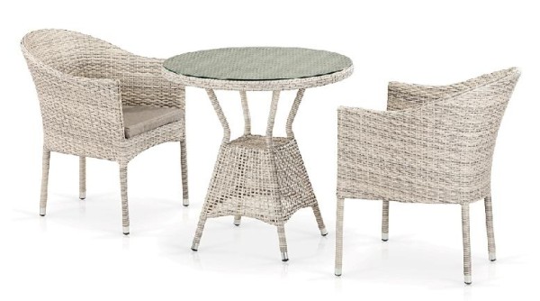 Комплект плетеной мебели AFINA из иск. ротанга T705ANT/Y350-W85 Latte 2Pcs купить в Казани