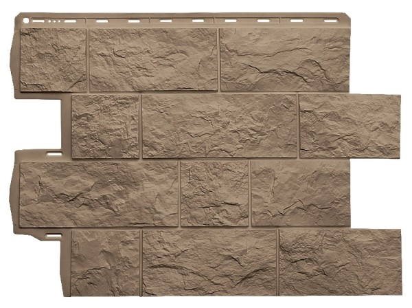 Фасадная панель Альта-Профиль Туф ЭКО Бежевый купить в Казани