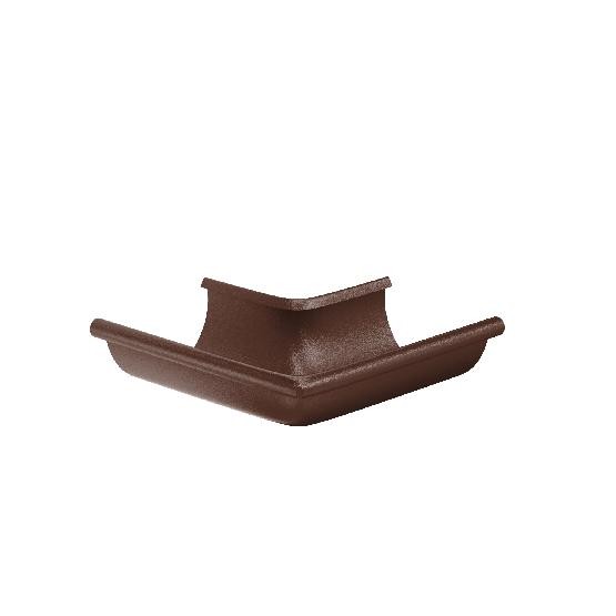 Водосток Aquasistem, Система 125x90 - Угол желоба, наружный 90° RAL 8017 Коричневый matt купить в Казани